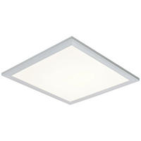 STROPNÍ LED SVÍTIDLO, 30/30/6 cm - bílá/barvy stříbra, Basics, kov/plast (30/30/6cm) - Boxxx