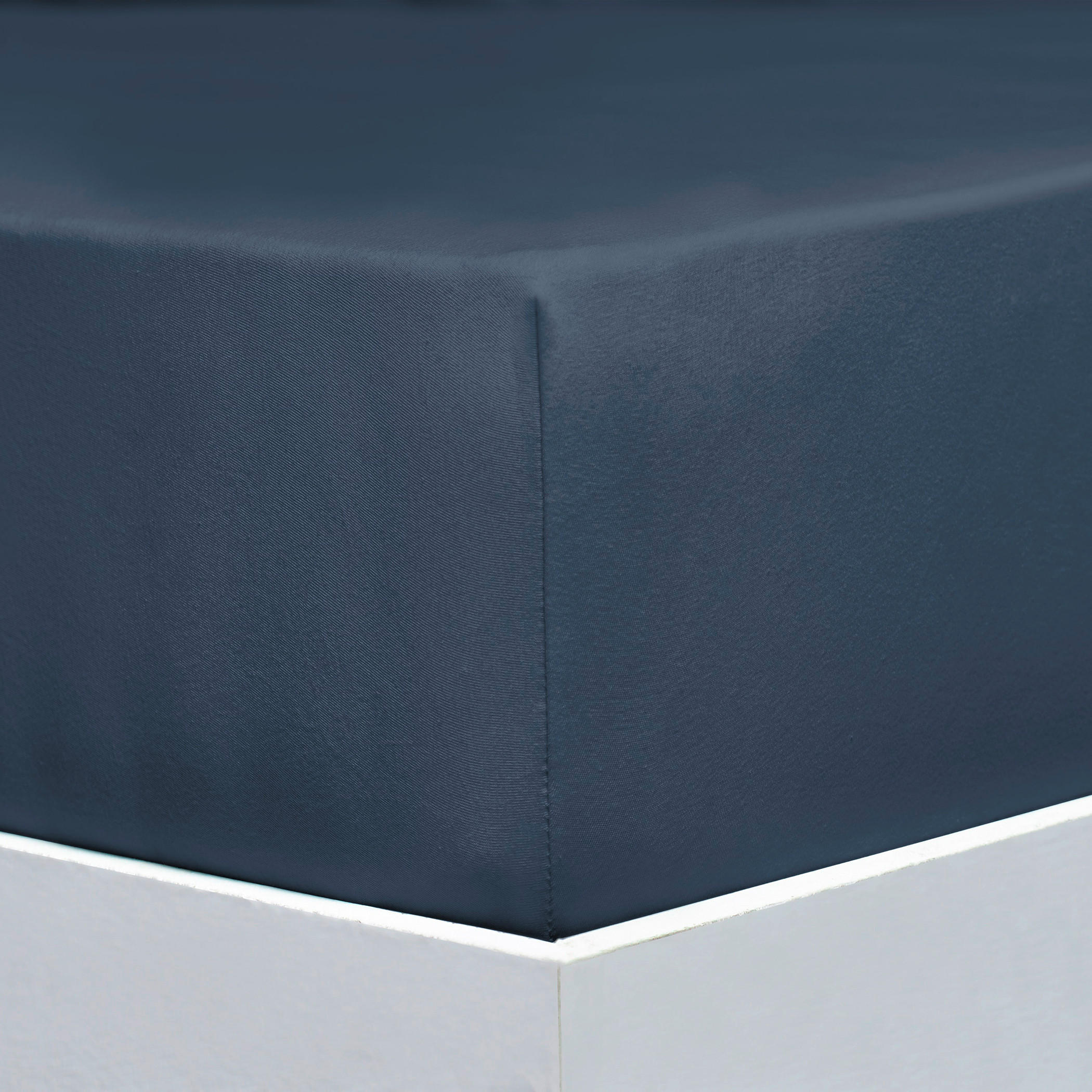 SPANNLEINTUCH 90-100/200-220 cm Jersey  - Dunkelblau, Basics, Textil (90-100/200-220cm) - Florella
