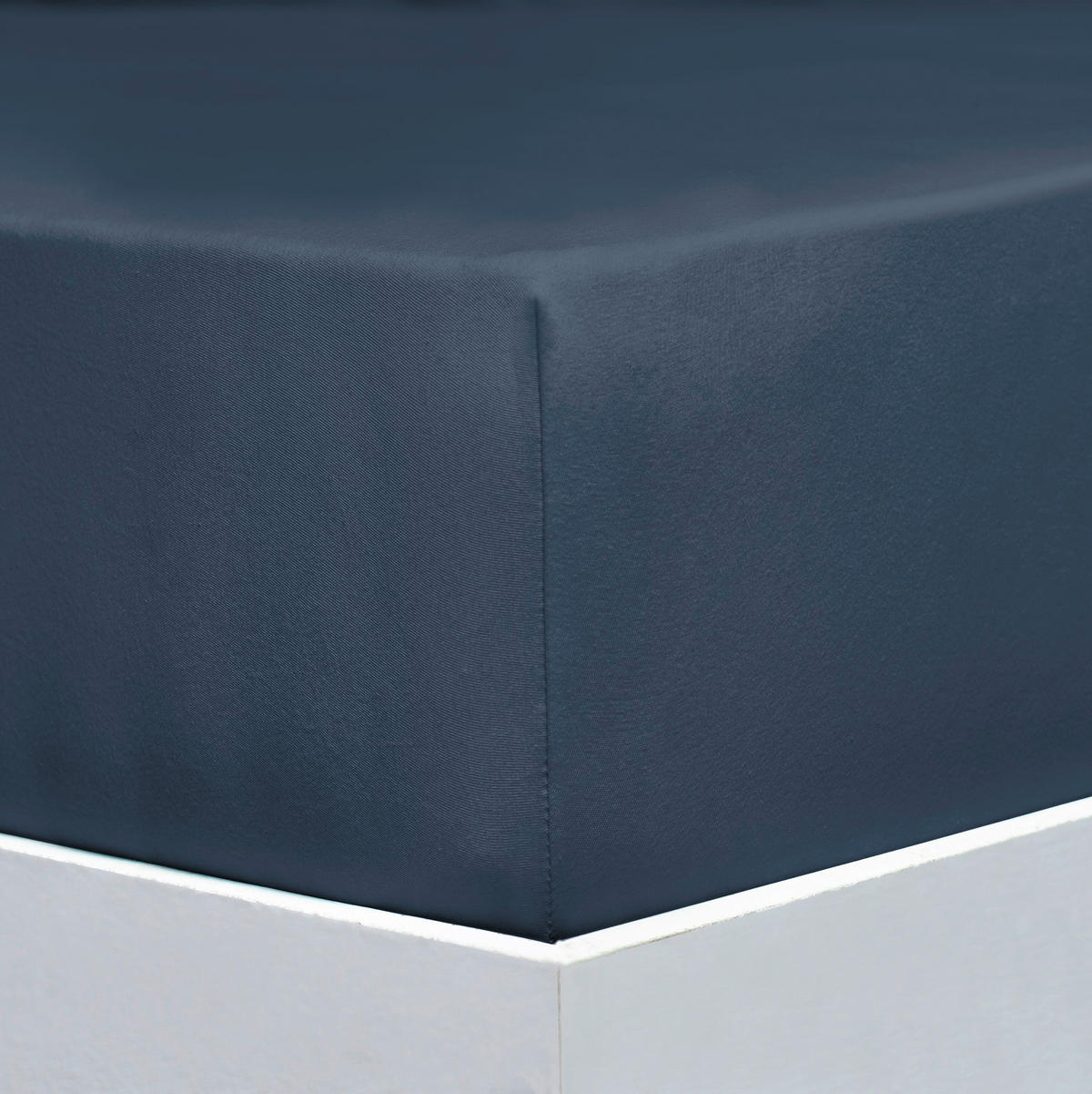 SPANNLEINTUCH 180-200/200-220 cm Jersey  - Dunkelblau, Basics, Textil (180-200/200-220cm) - Florella
