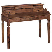 SCHREIBTISCH 115/60/100 cm  in Sheeshamfarben  - Sheeshamfarben/Schwarz, Design, Holz/Metall (115/60/100cm) - MID.YOU