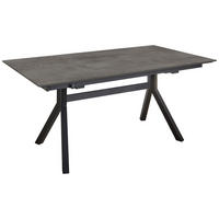 ESSTISCH in Metall, Holzwerkstoff 160/95/76 cm   - Schieferfarben/Schwarz, Basics, Holzwerkstoff/Metall (160/95/76cm) - Celina Home
