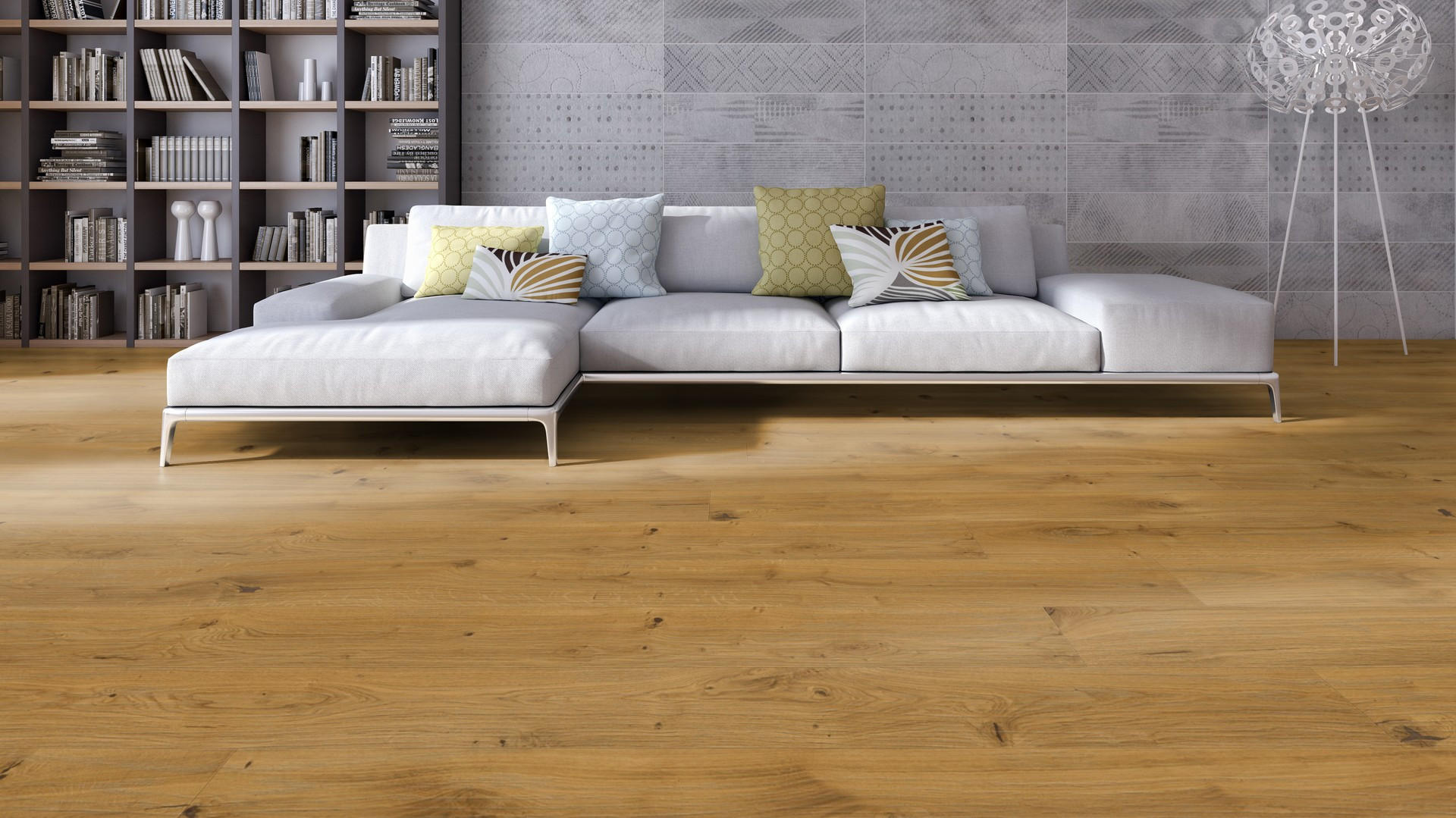 LANDHAUSDIELE, Eiche Mandel Gesund-Diele  per  m² - Eichefarben, Design, Holz (224,5/19,3/1,3cm) - Weitzer Parkett