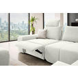 ECKSOFA in Velours Creme  - Creme/Schwarz, Design, Kunststoff/Textil (326/236cm) - Xora