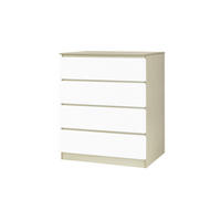 KOMMODE  in 80/93,5/39,5 cm  - Weiß/Naturfarben, Design, Holzwerkstoff (80/93,5/39,5cm) - Livetastic