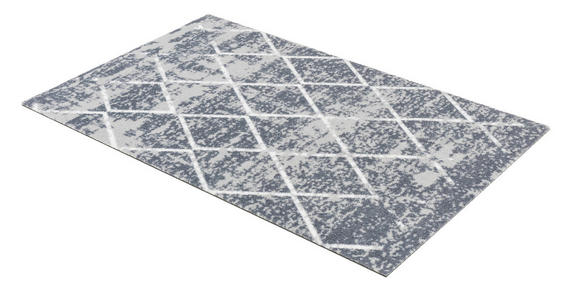 FUßMATTE MIABELLA - Hellgrau/Weiß, Design, Textil (66/110cm) - Esposa