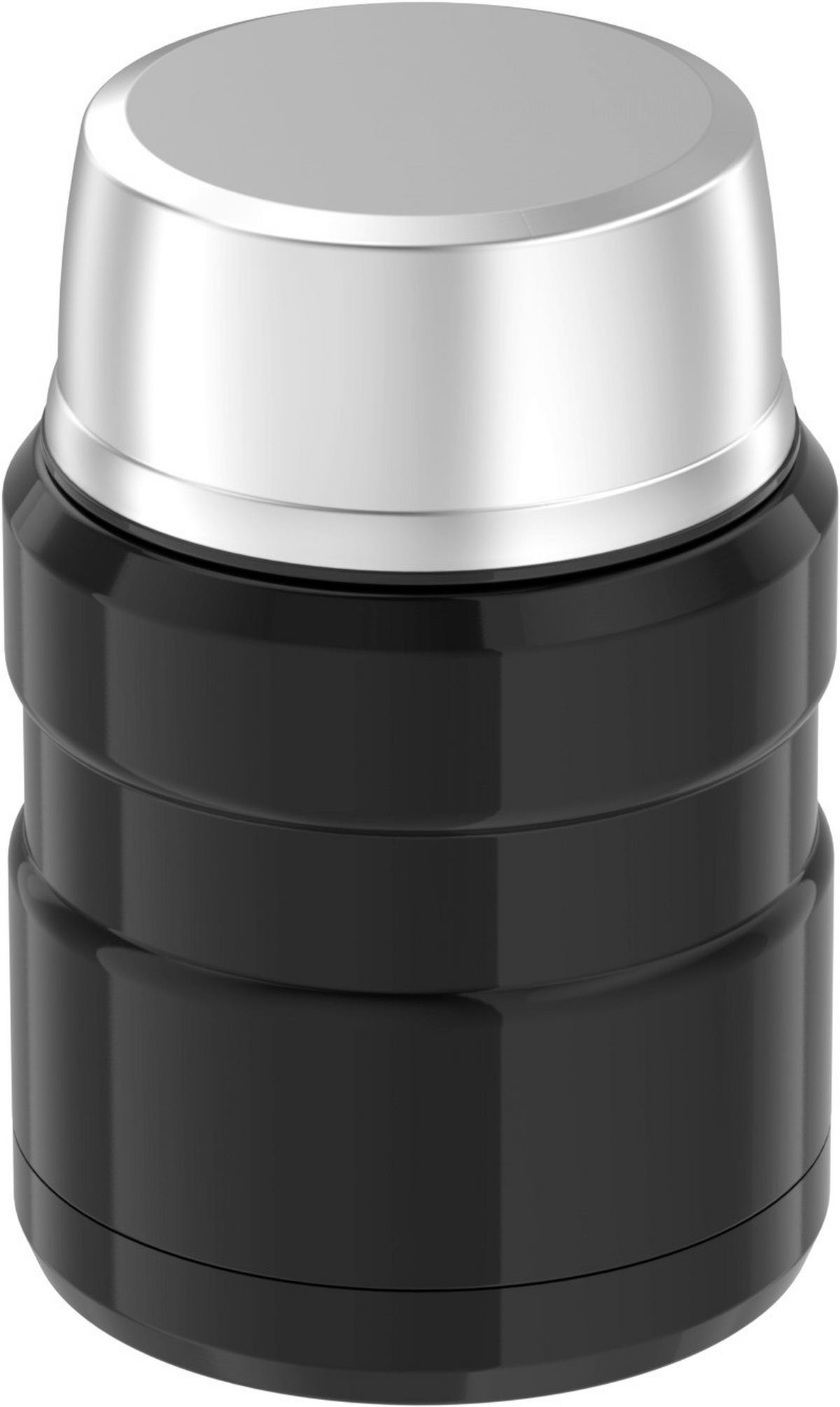 ISOLIERSPEISEGEFÄSS Stainless King 0,47 L  - Schwarz Hochglanz, Metall (0,47l) - Thermos