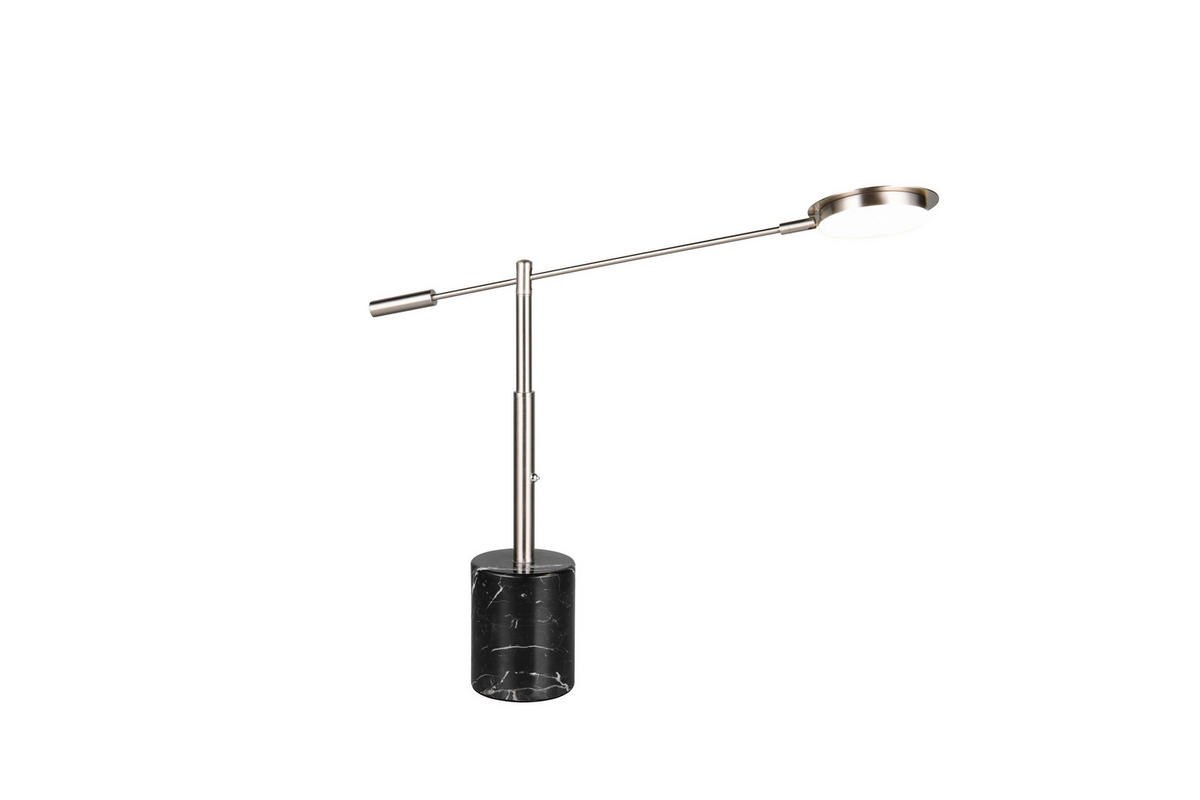 LED-TISCHLEUCHTE Fiore   - Schwarz/Nickelfarben, KONVENTIONELL, Stein/Metall (65/12/47cm) - Trio Leuchten