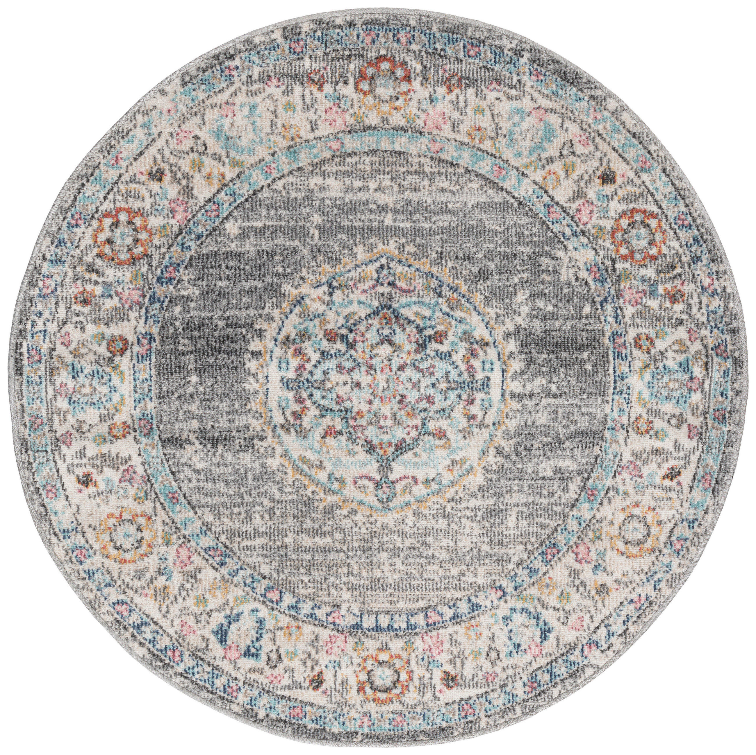 OUTDOORTEPPICH 120 cm Salsa Outdoor Blau, Grau  - Blau/Grau, KONVENTIONELL, Textil (120cm) - Novel