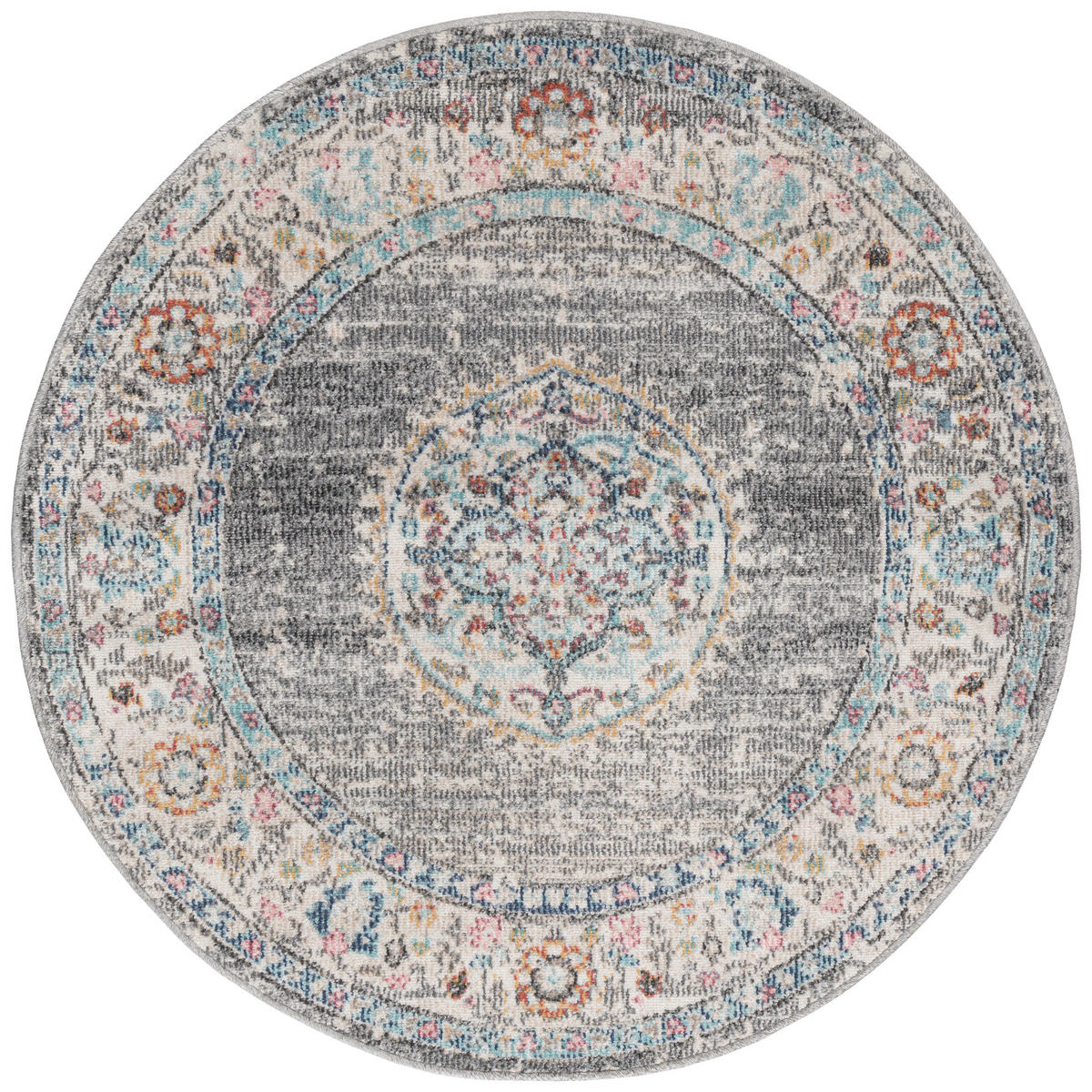 OUTDOORTEPPICH 120 cm Salsa Outdoor Blau, Grau  - Blau/Grau, KONVENTIONELL, Textil (120cm) - Novel