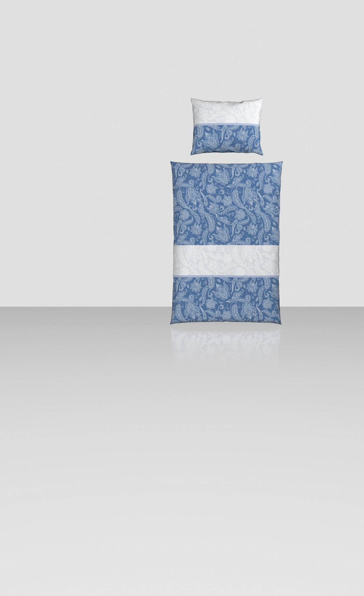POSTELJINA 140/200 cm saten plava  - plava, tekstil (140/200cm) - Best Price