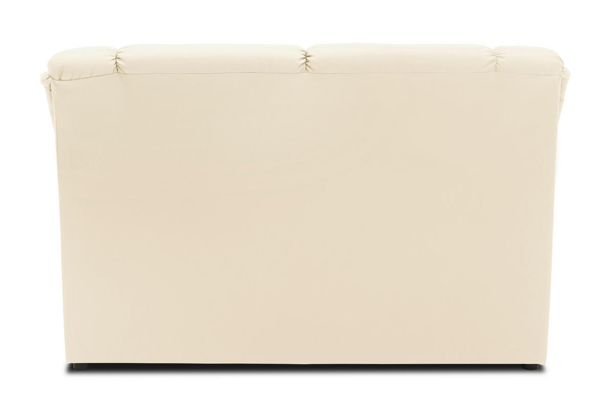 2-SITZER-SOFA BERLIN FK Lederlook Beige  - Beige/Schwarz, KONVENTIONELL, Kunststoff/Textil (144/89/87cm) - MID.YOU