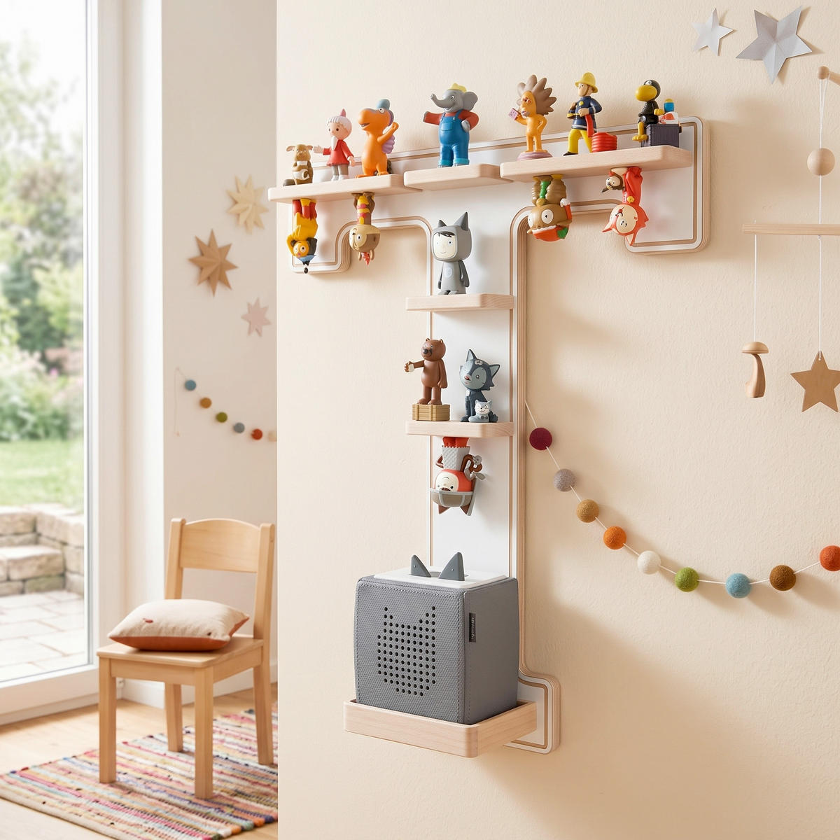 KINDERREGAL  - Weiss, Modern, Holzwerkstoff (45/54/19cm) - Livetastic