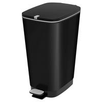 ABFALLEIMER 45 L  - Schwarz, KONVENTIONELL, Kunststoff (44,5/60,5/29cm)
