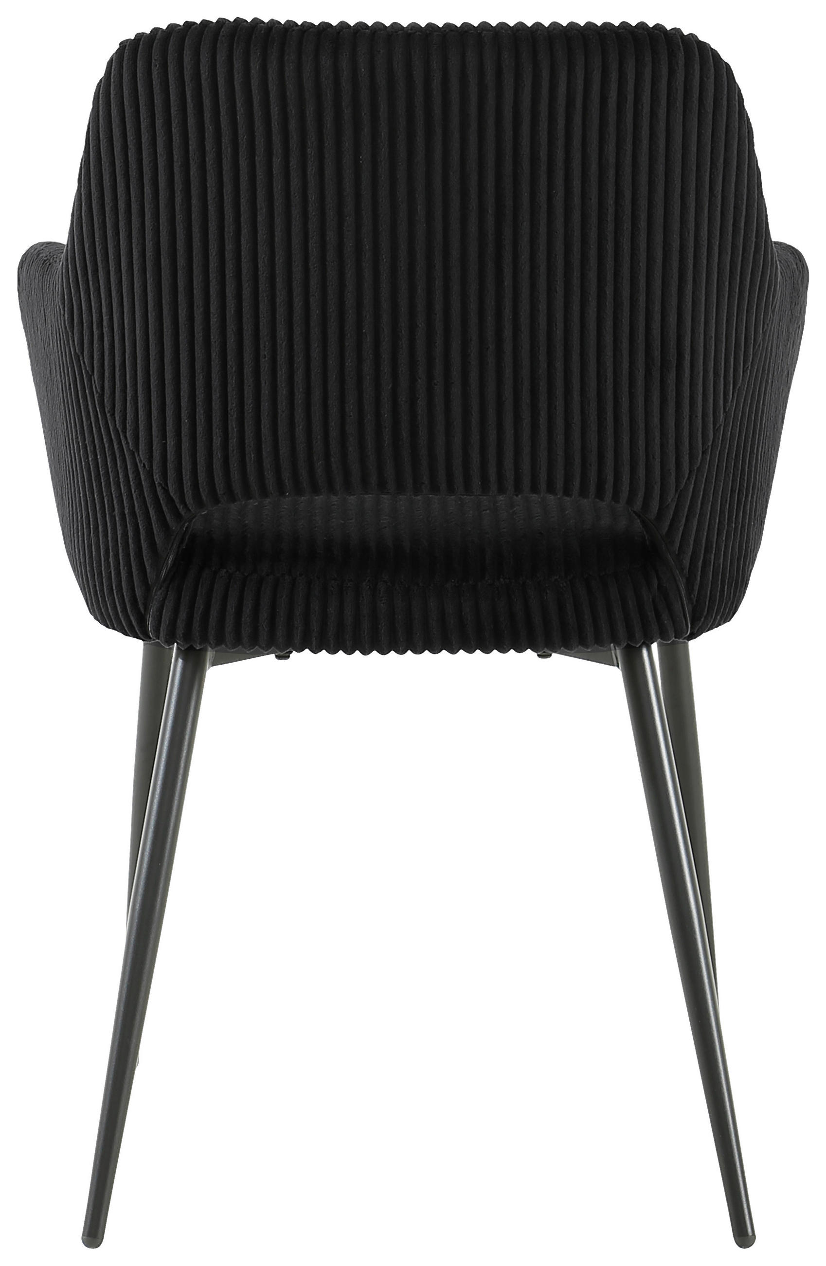 ARMLEHNSTUHL  in Eisen Cord  - Schwarz, KONVENTIONELL, Holz/Textil (57/83.5/63cm) - MID.YOU