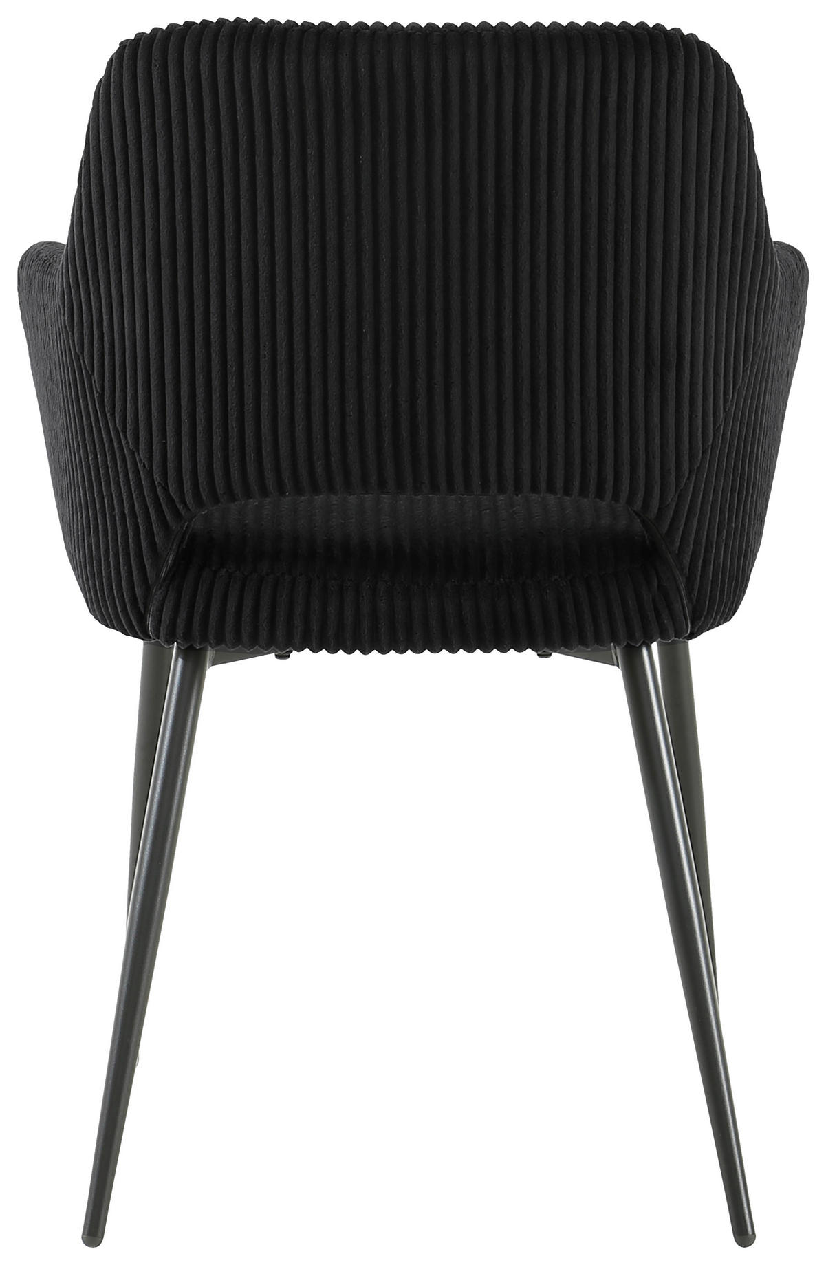 ARMLEHNSTUHL  in Eisen Cord  - Schwarz, KONVENTIONELL, Holz/Textil (57/83.5/63cm) - MID.YOU
