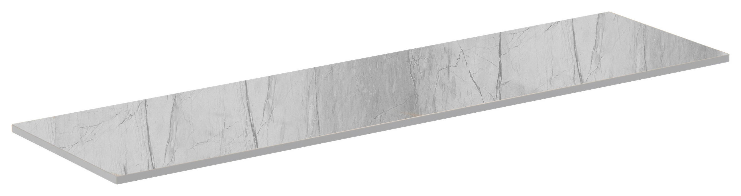 TISCHPLATTE in Glas 101/28/0,8 cm   - Hellgrau, LIFESTYLE, Glas (101/28/0,8cm) - Amatio