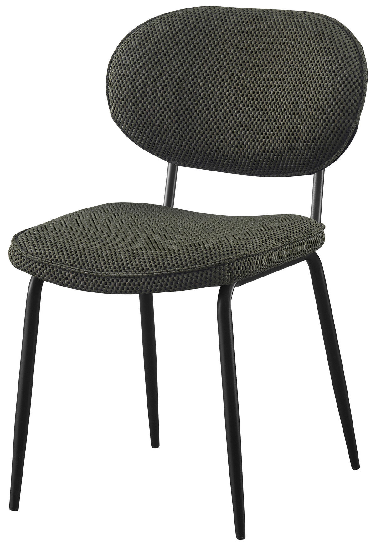 STOL, kovina, tekstil zelena, črna  - črna/zelena, Konvencionalno, kovina/tekstil (45/85/46cm) - Boxxx