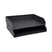 BRIEFABLAGE Papier, Karton Grau  - Grau, Basics, Karton/Papier (33.2/6.3/25.4cm)