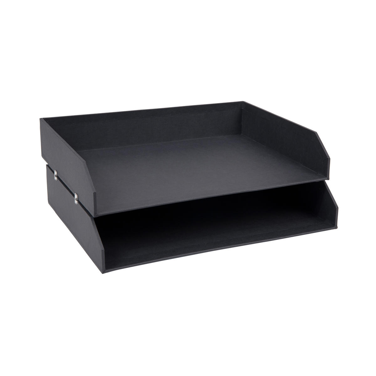 BRIEFABLAGE Papier, Karton Grau  - Grau, Basics, Karton/Papier (33.2/6.3/25.4cm)