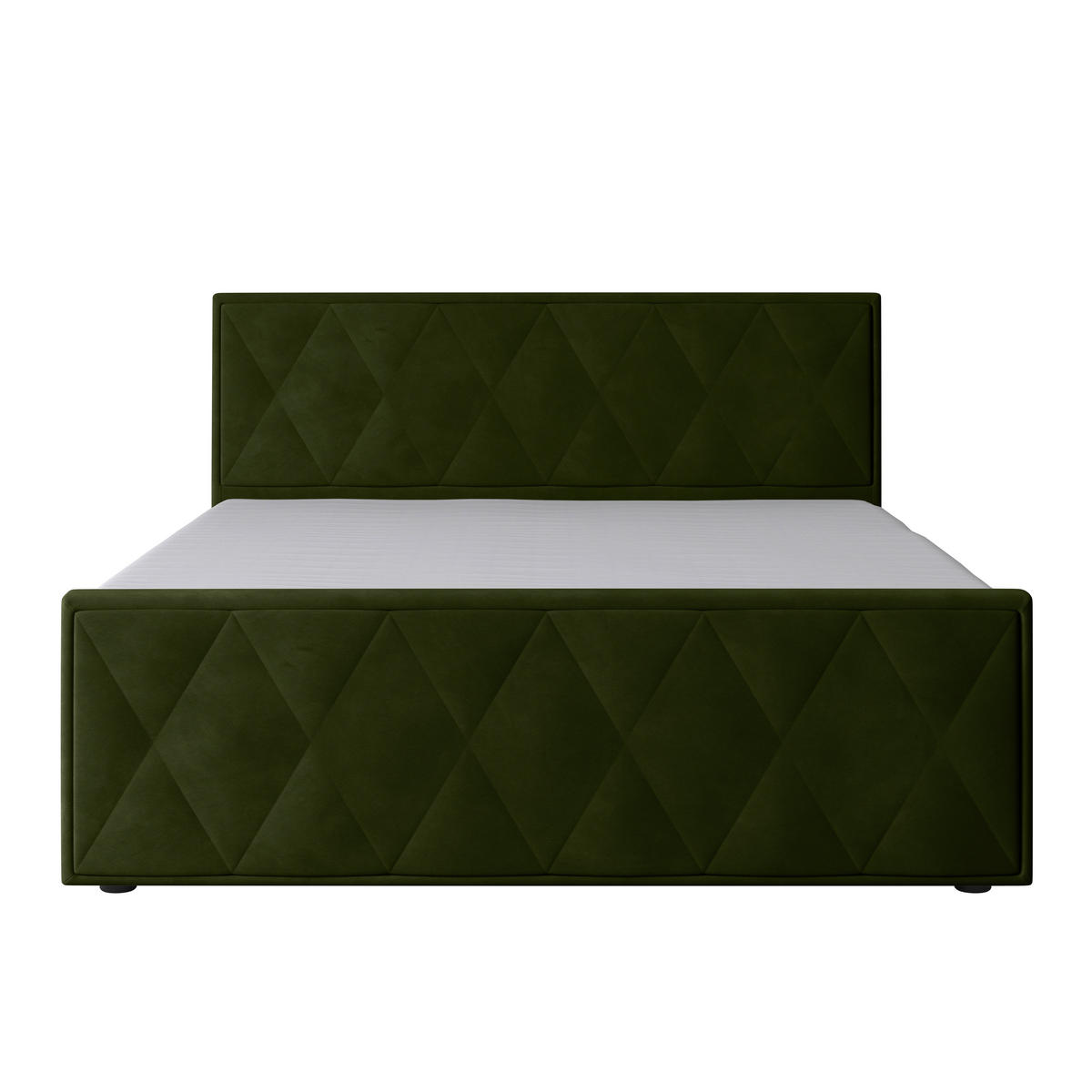 BOXSPRINGBETT 180/200 cm  in Grün  - Grün, Modern, Holz/Kunststoff (180/200cm) - MID.YOU