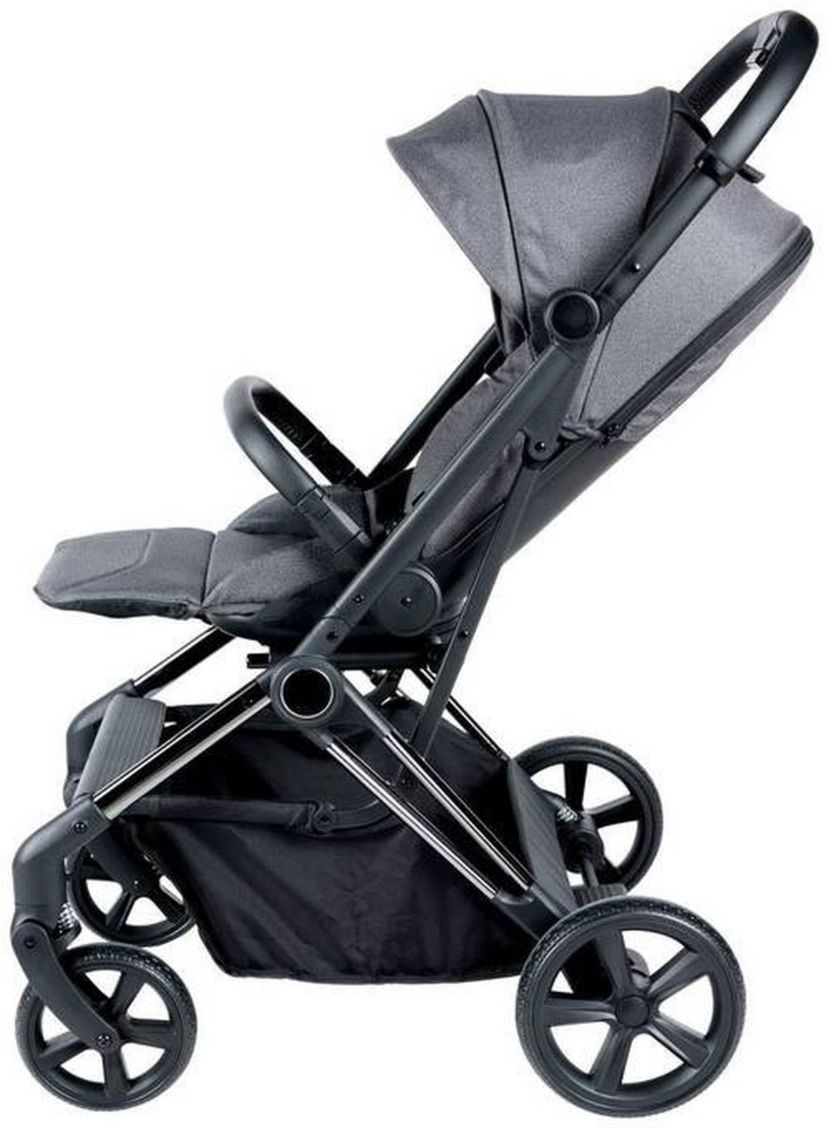 KIŠOBRAN KOLICA  TWIRL  - siva/crna, Trendi, tekstil/metal (75/55/105cm) - Jimmylee