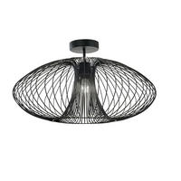 DECKENLEUCHTE Fassa 60/35 cm   - Schwarz, Basics, Metall (60/35cm)