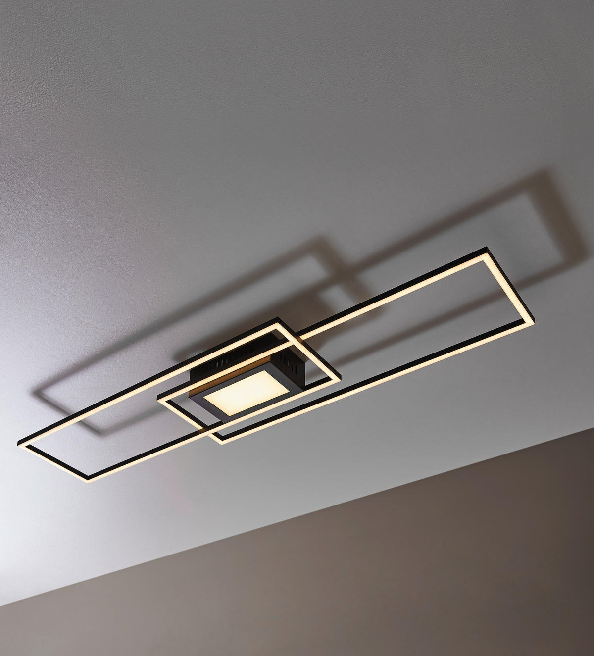 LED PLAFONJERA - antracit, Trendi, metal (105/26,4/6,5cm) - Novel