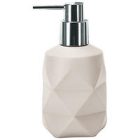DOZATOR ZA TEČNI SAPUN  bela  kamen  - bela, Dizajnerski, kamen (8/17cm) - Kleine Wolke