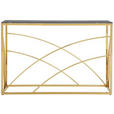 KONSOLENTISCH Schwarz, Goldfarben - Goldfarben/Schwarz, Trend, Glas/Metall (120/40/78cm) - Xora
