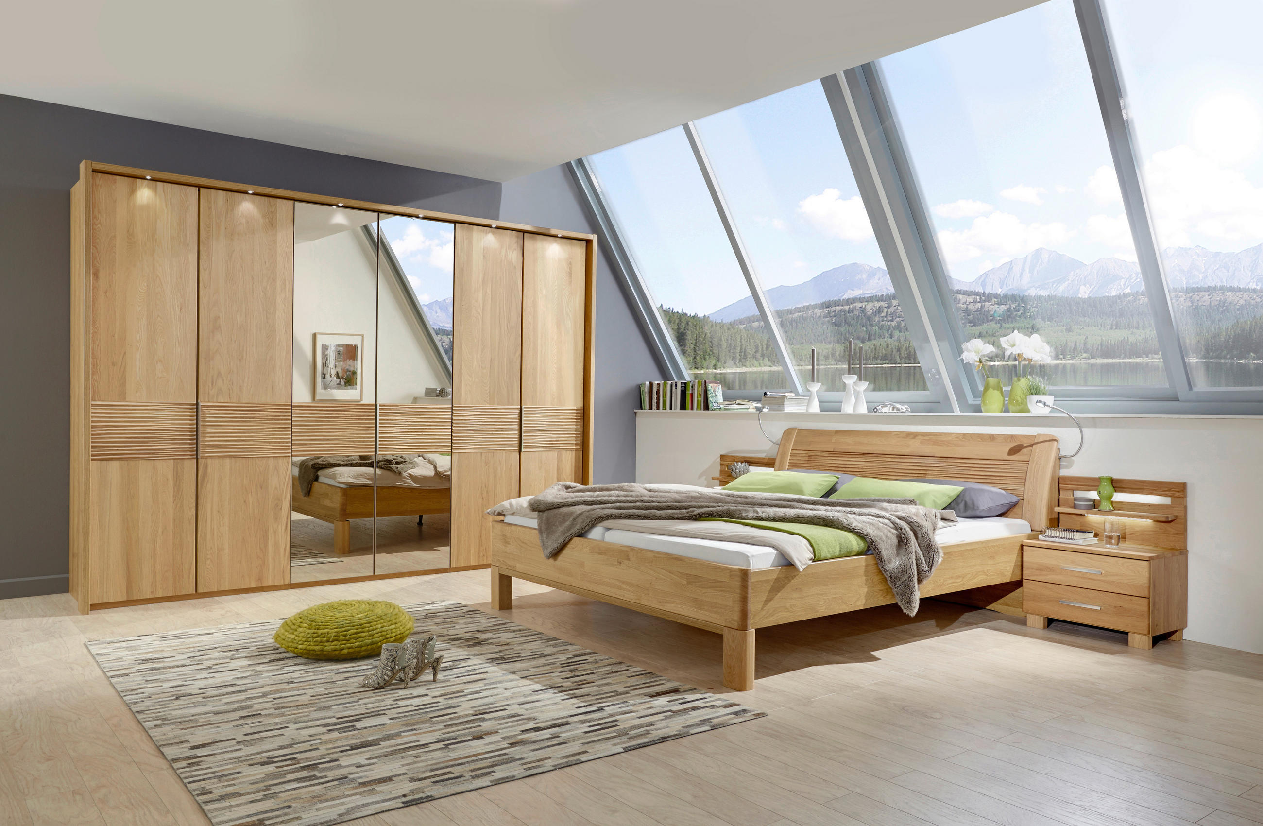 SCHLAFZIMMER Eichefarben  - Eichefarben, Design, Holz (180/200cm) - Dieter Knoll