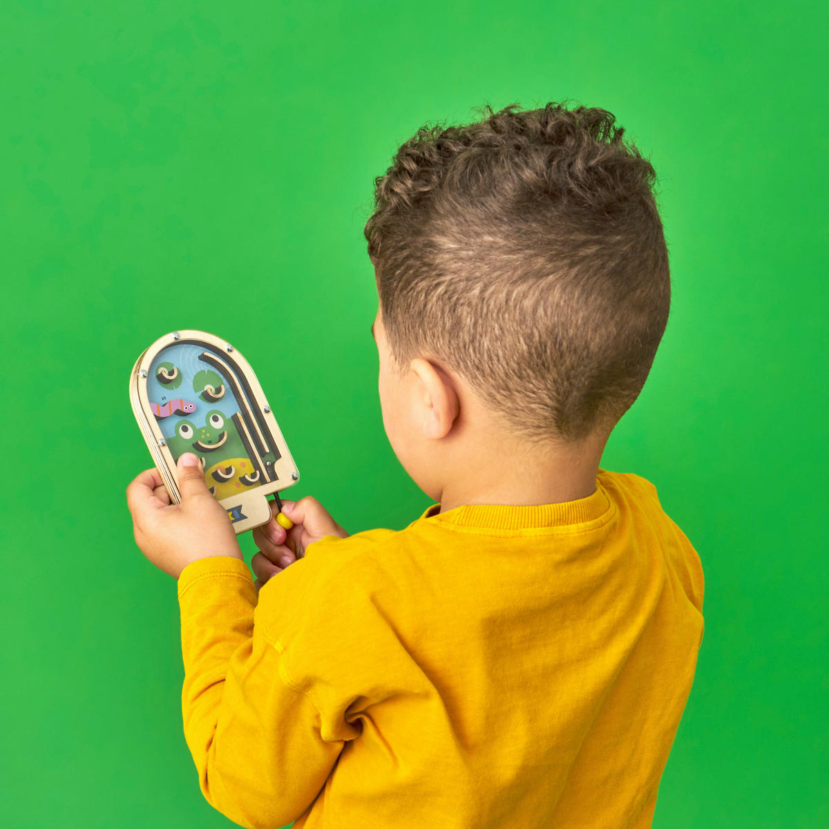 JÁTÉKÁLLAT - bézs/zöld, Basics, faalapú anyag/fém (11,3/14/31,5cm) - Kikkerland