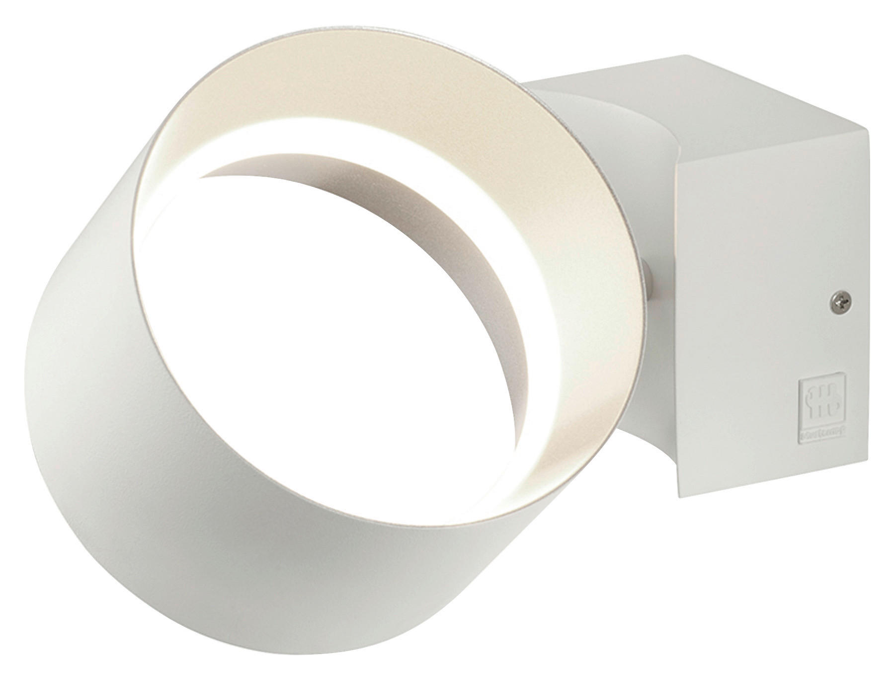 NÁSTĚNNÉ LED SVÍTIDLO, 15/10 cm  - bílá/barvy stříbra, Konvenční, kov (15/10cm) - Musterring