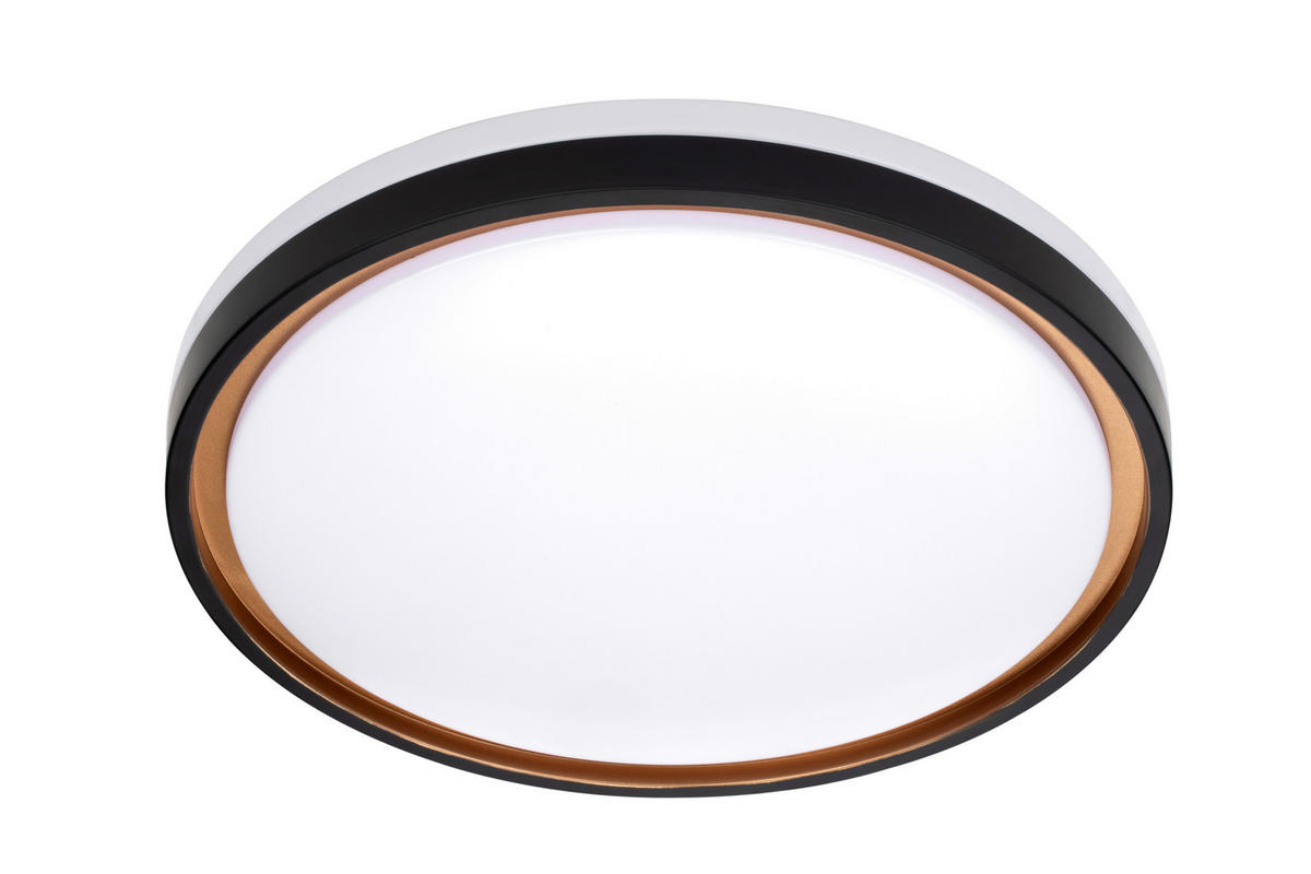 LED SVJETILJKA STROPNA  - bijela/zlatne boje, Basics, metal/plastika (39/6,8cm) - Novel