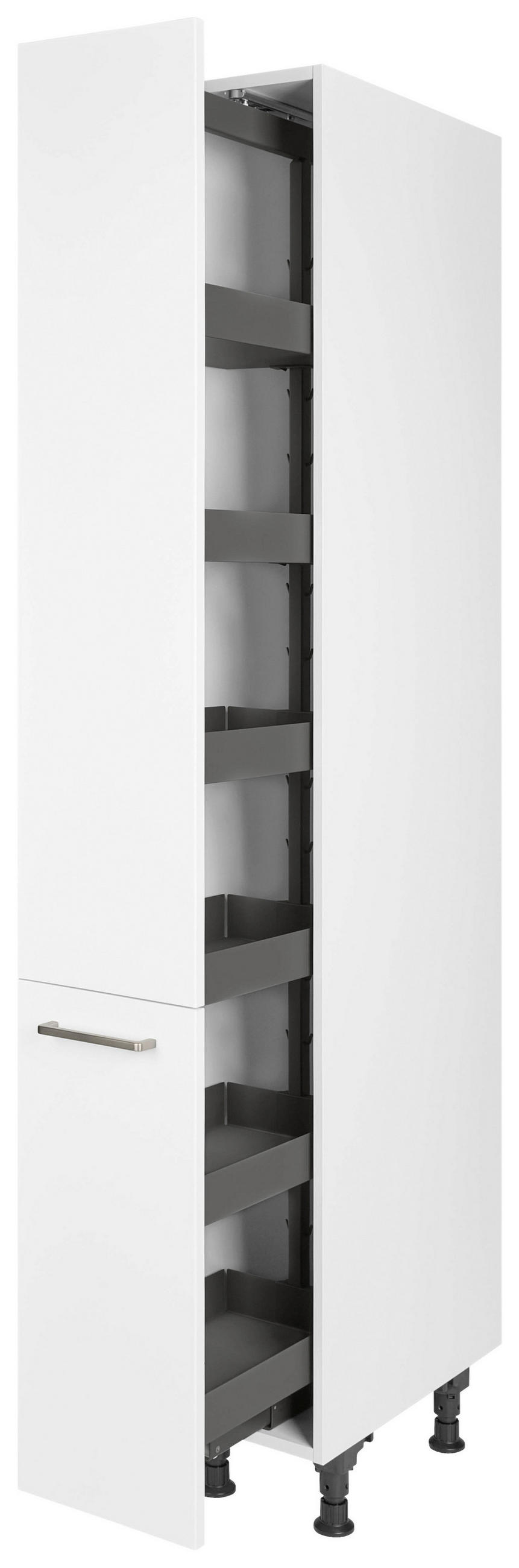 Thumbnail - Nobilia Apothekerschrank Touch, Weiß, Holzwerkstoff, 5 Fächer, nur wie online abgebildet bestellbar, 30x216.6x58 cm, Bla...