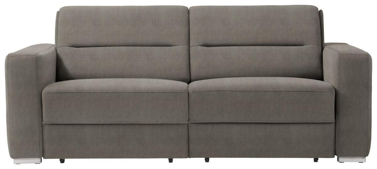 SCHLAFSOFA in Grau  - Grau, KONVENTIONELL, Textil/Metall (202/86/92cm) - Sedda