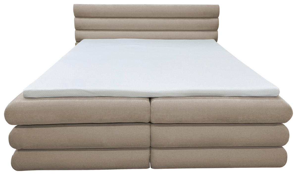 BOXBETT 180/200 cm  in Beige  - Beige, MODERN, Textil (180/200cm) - Livetastic