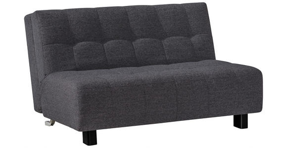 SCHLAFSOFA Grau  - Schwarz/Grau, Design, Textil/Metall (145/92/102cm) - Novel