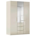 DREHTÜRENSCHRANK 151/223/61 cm,  in Champagner, 3-türig  - Champagner, Basics, Glas/Holzwerkstoff (151/223/61cm) - Novel