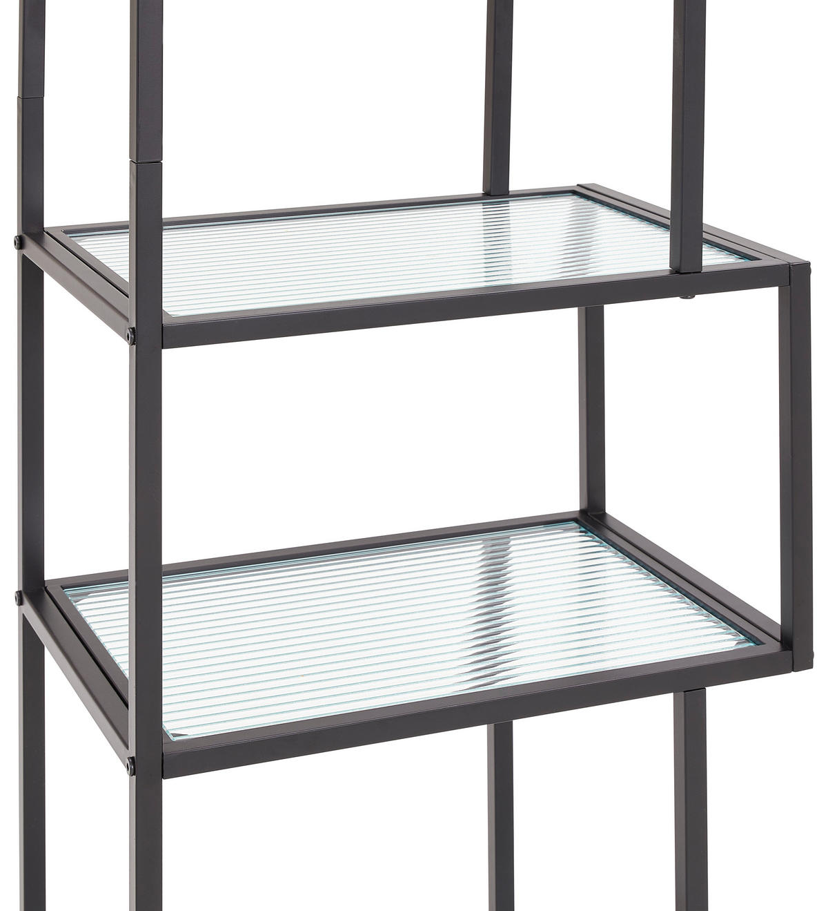 ETAJERĂ  70/171/30 cm negru  - negru, Design, sticlă/metal (70/171/30cm) - MID.YOU