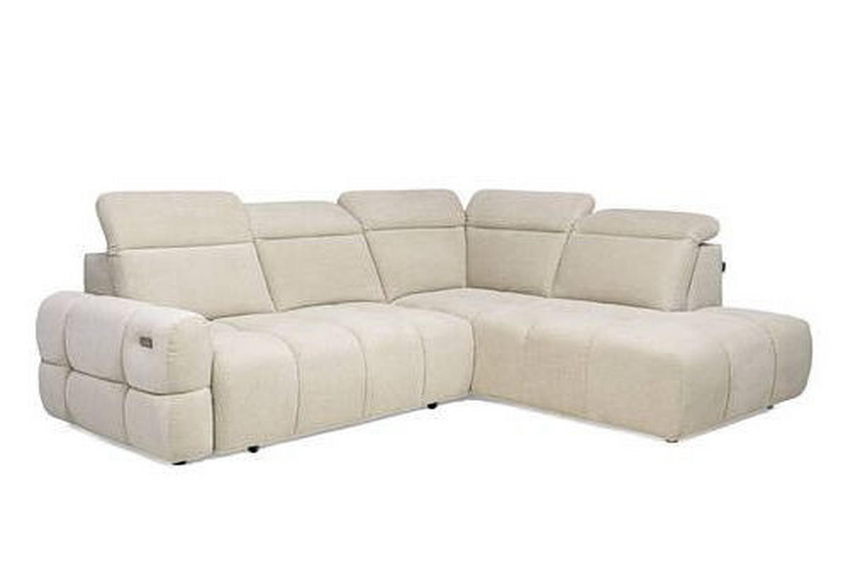 SAROKKANAPÉ textil bézs  - bézs, Modern, műanyag/textil (270/110/223cm) - Welnova