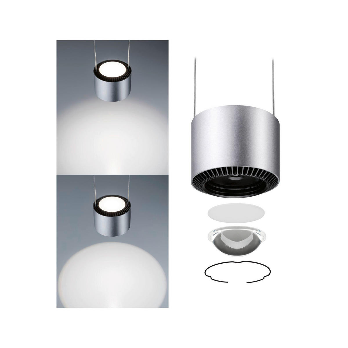 SCHIENENSYSTEM-HÄNGELEUCHTE URail Pendel Aldan 9,8/20-150 cm   - Basics (9,8/20-150cm) - Paulmann