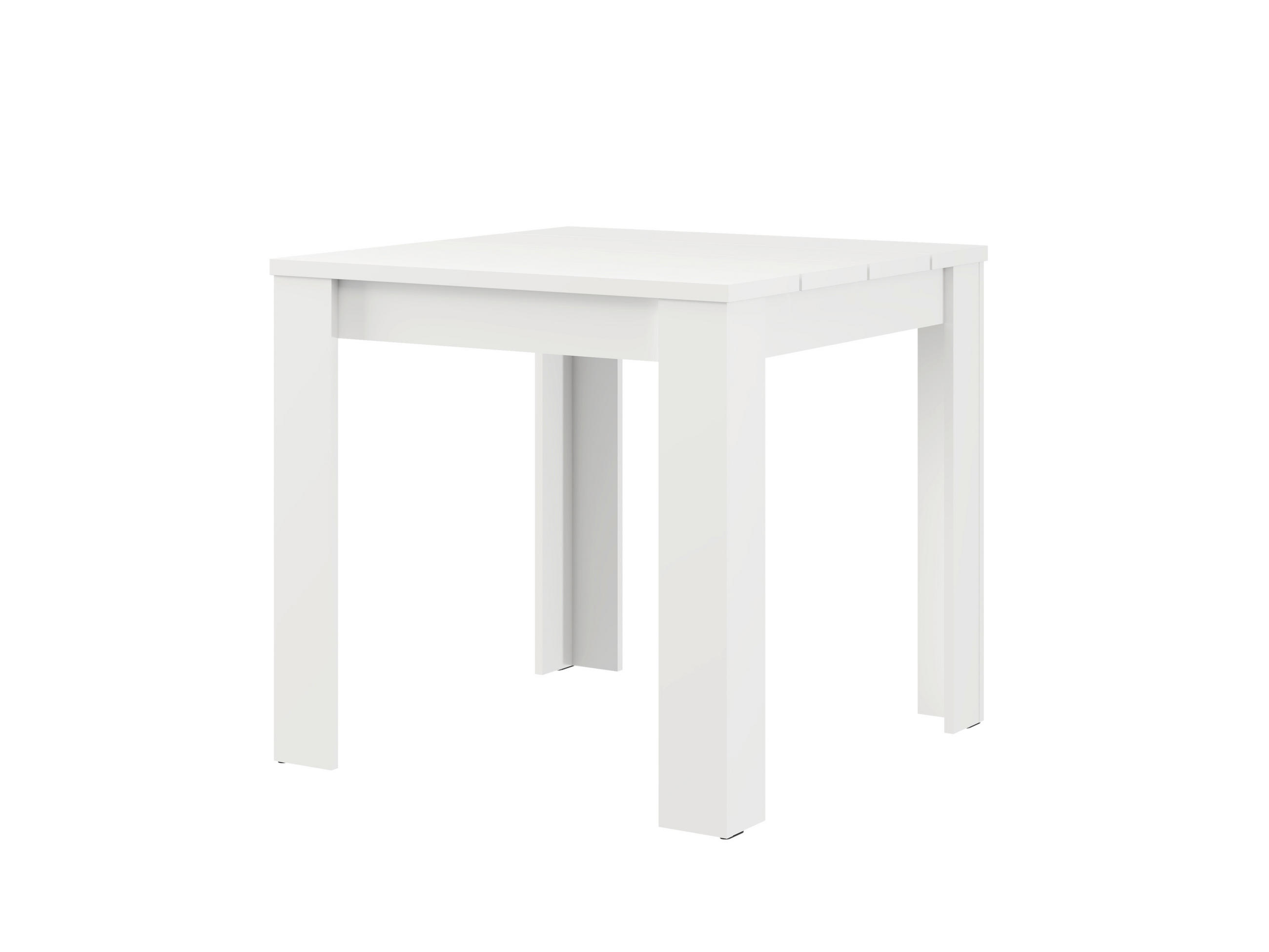 STOL ZA BLAGOVAONICU  bijela  drvni materijal      - bijela, Moderno, drvni materijal (80/80/75,5cm)