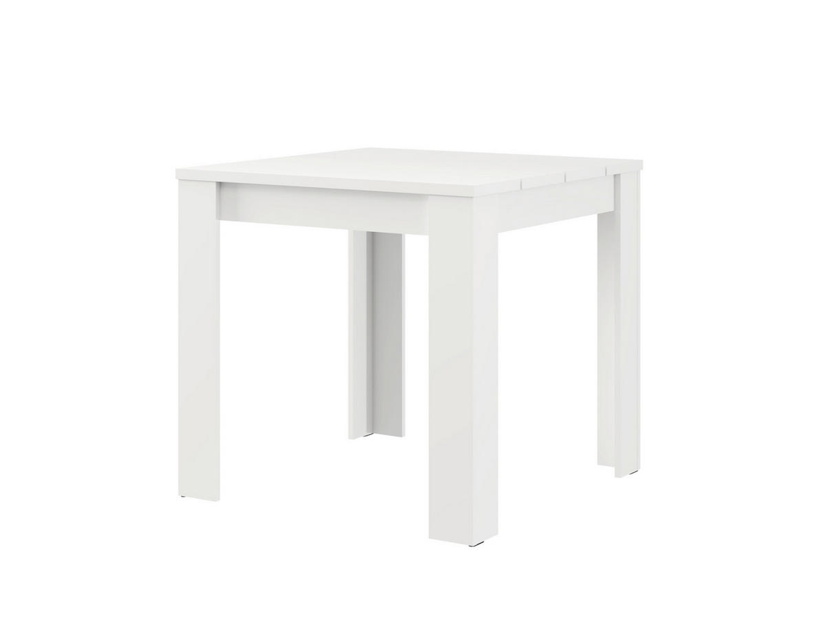 STOL ZA BLAGOVAONICU  bijela  drvni materijal      - bijela, Moderno, drvni materijal (80/80/75,5cm)