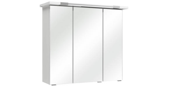 SPIEGELSCHRANK 75/72/20 cm  - Weiß, Design, Glas/Holzwerkstoff (75/72/20cm) - Xora