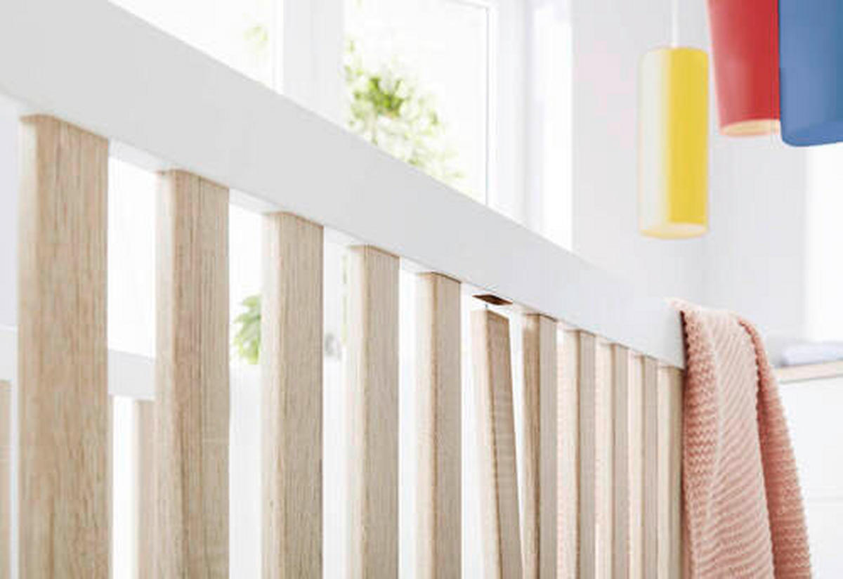 BABYZIMMER LUMI  - Eichefarben/Weiß, Basics, Holzwerkstoff - Pinolino