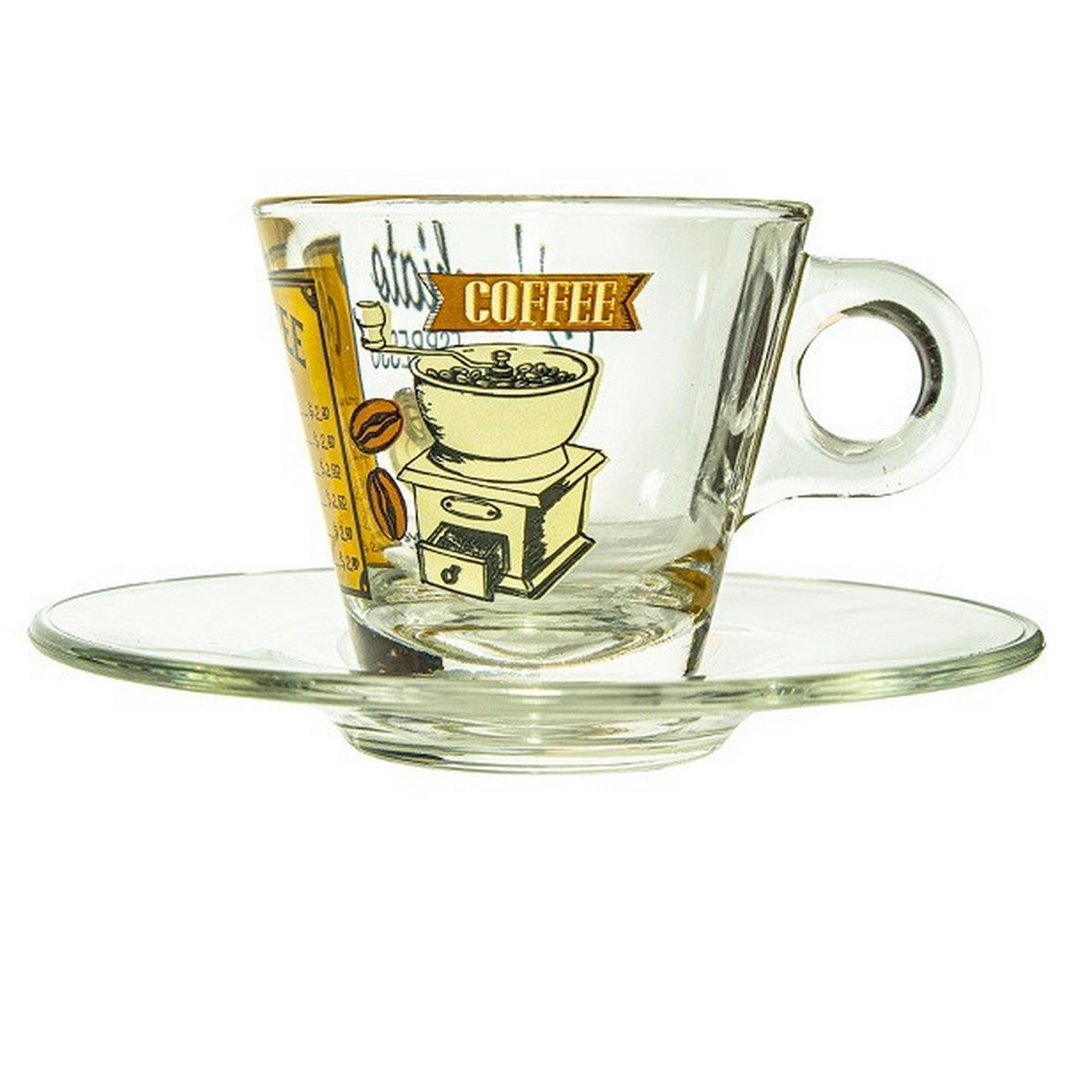 CSÉSZEKÉSZLET     - barna/áttetsző, Basics, üveg (1,363kg)