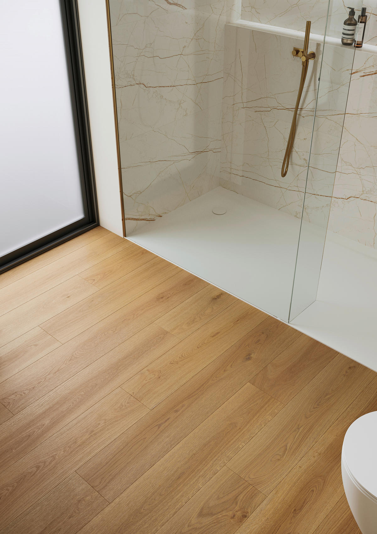 VINYLBODEN Barlinek SPC Brass Oak  per  m² - Eichefarben, Design, Kunststoff (19,8/0,55/123,4cm) - Barlinek