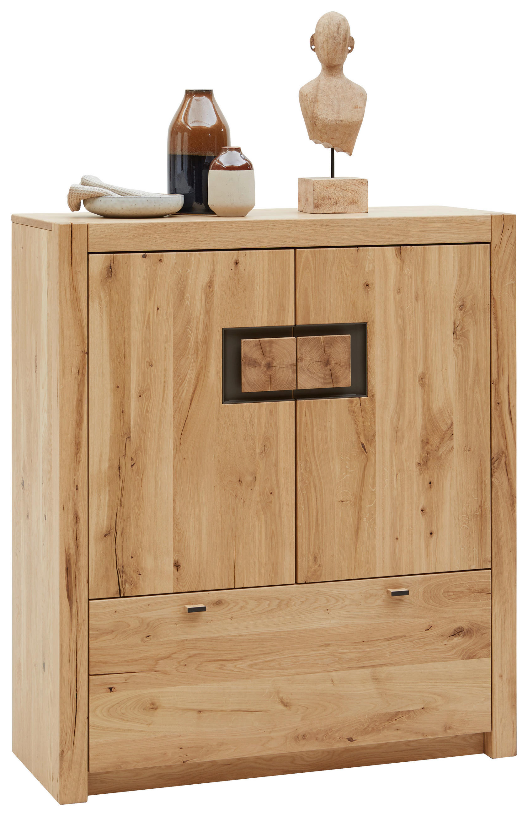 KOMMODE  in 102,3/117,6/41 cm  - Eichefarben/Dunkelgrau, Natur, Holz (102,3/117,6/41cm) - Valnatura