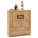 KOMMODE , 102,3/117,6/41 cm, 1 Schublade(n)  - Eichefarben/Dunkelgrau, Natur, Holz (102,3/117,6/41cm) - Valnatura