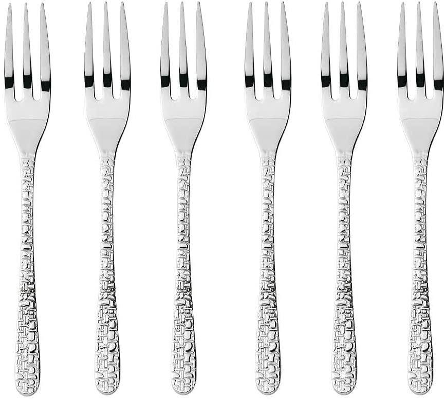 VILICA ZA KOLAČE, 6 KOM   - srebrne boje, Basics, metal (12/12/2cm) - Sambonet